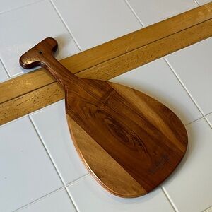 Martin & MacArthur Solid koa wood cheese board canoe paddle